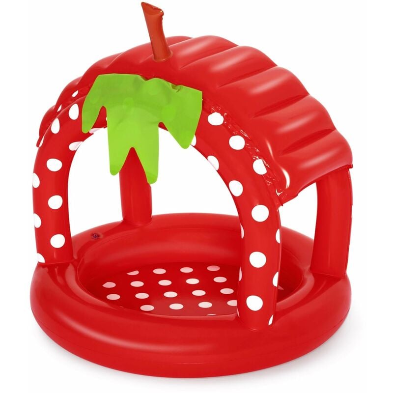 foto del prodotto bestway piscina gonfiabile fragola baby con tettuccio very berry 52387