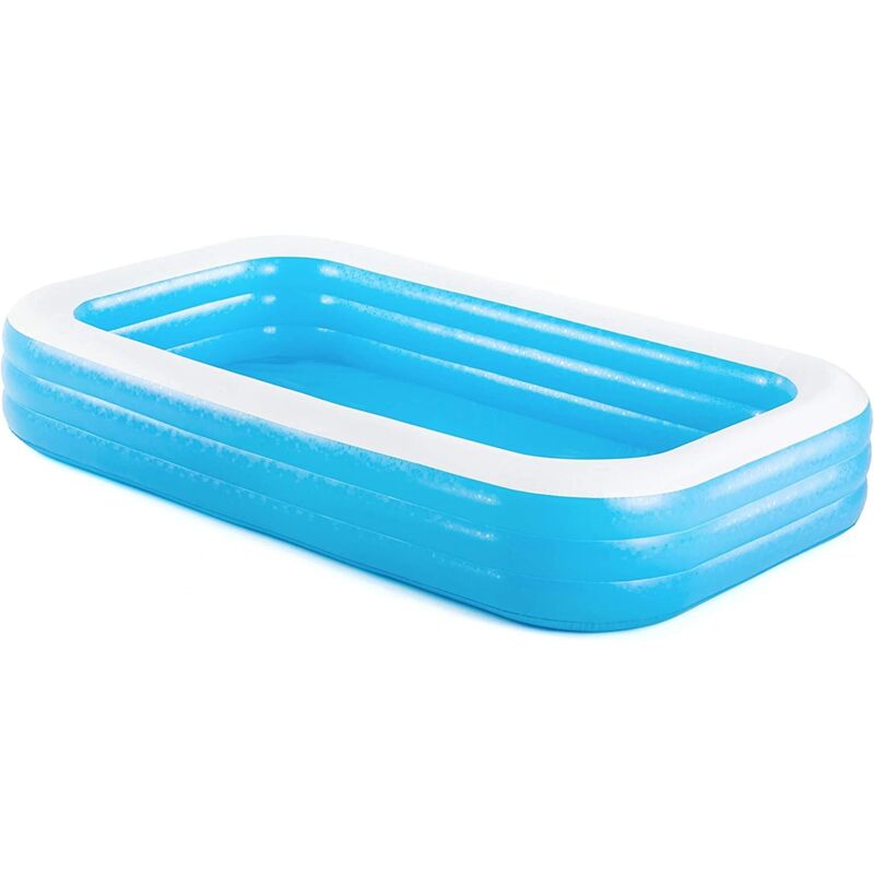 foto del prodotto bestway piscina gonfiabile rettangolare a 3 anelli per bambini 305x183x56 cm