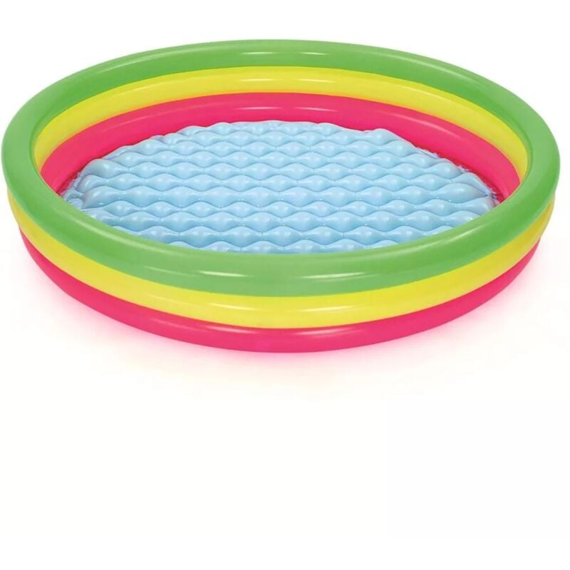 foto del prodotto bestway piscina gonfiabile rotonda a 3 anelli per bambini multicolore 152x30 cm cod. 51103