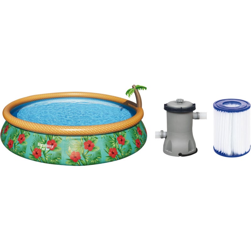 foto del prodotto bestway piscina gonfiabile tonda palms 457 x h84 cm