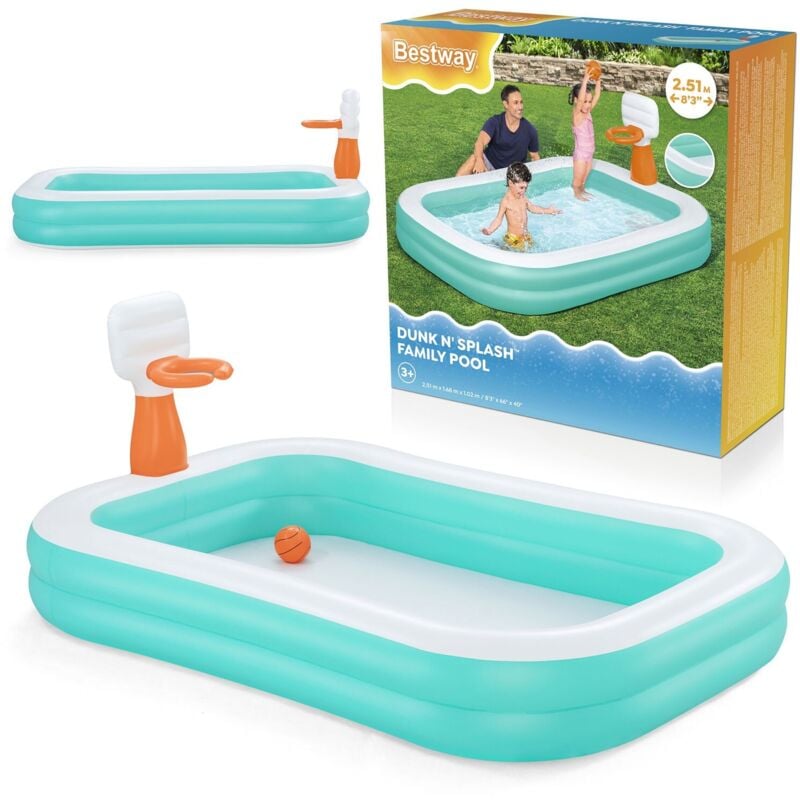 foto del prodotto bestway - piscina per famiglie dunk n splash 251 x 168 x 102 cm 86