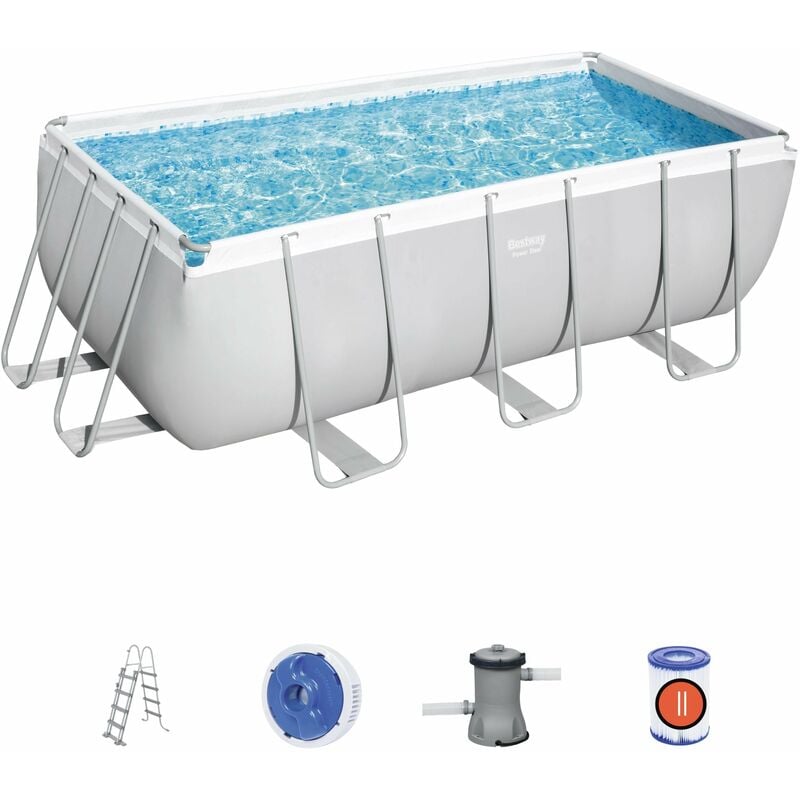foto del prodotto bestway piscina power steel frame rettangolare 412x201x122 cm 56456