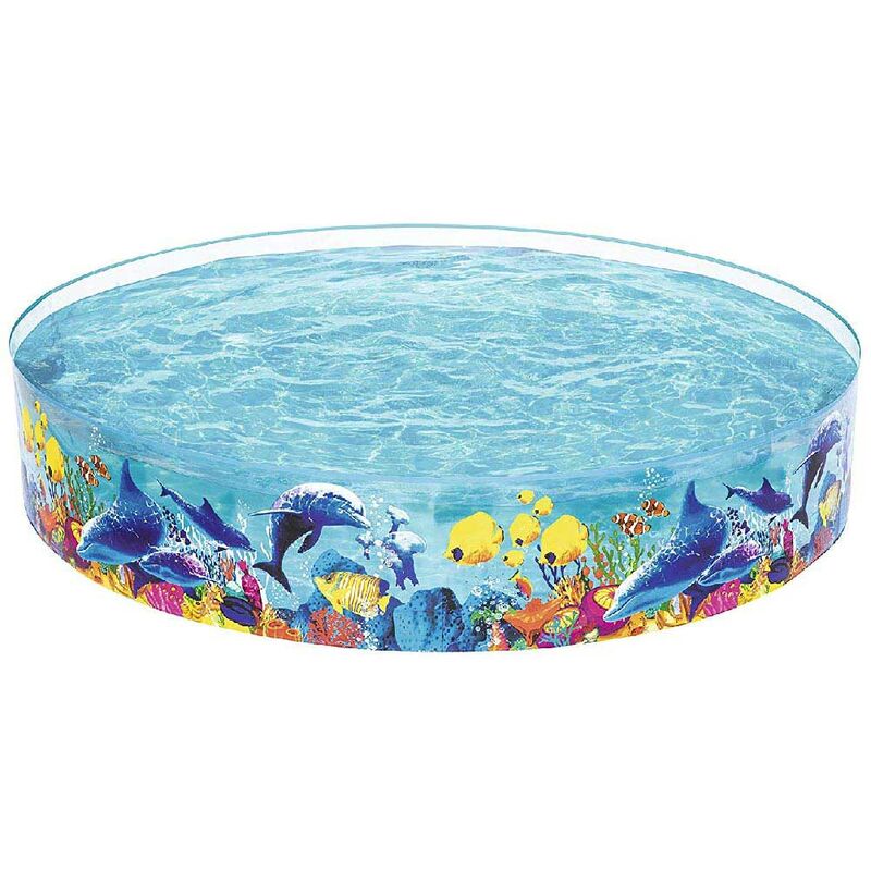 foto del prodotto bestway piscina rigida per bambini fantasia mare rotonda 244x46cm da giardino