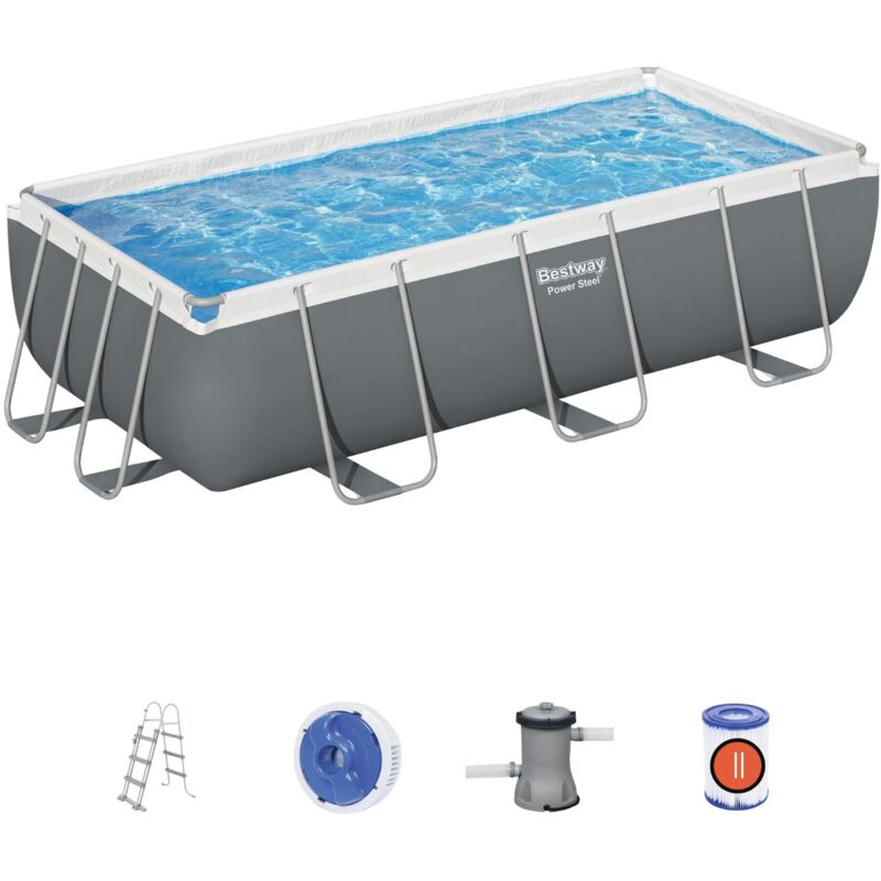 foto del prodotto bestway piscina steel rettangolare con filtro 2d 404x201 h 100