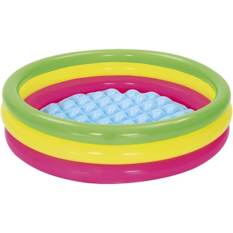foto del prodotto bestway piscina summer 3 anelli 102x25cm fondo gonfiabile fuori terra in gomma