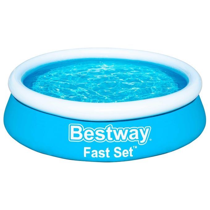 foto del prodotto bestway piscina tonda autoportante con anello fast set 57392