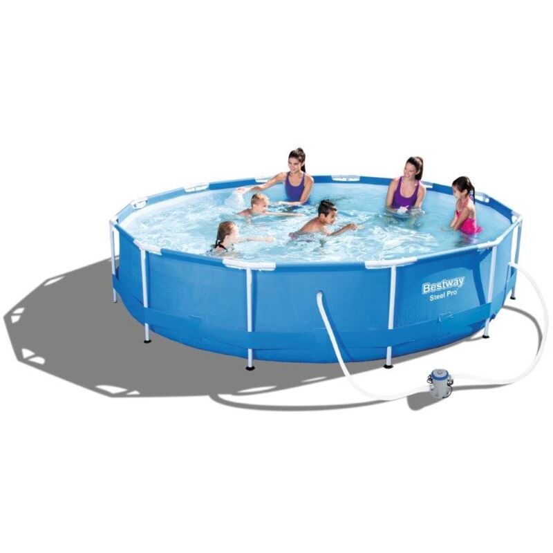 foto del prodotto bestway piscina tonda steel pro 366x76h con pompa