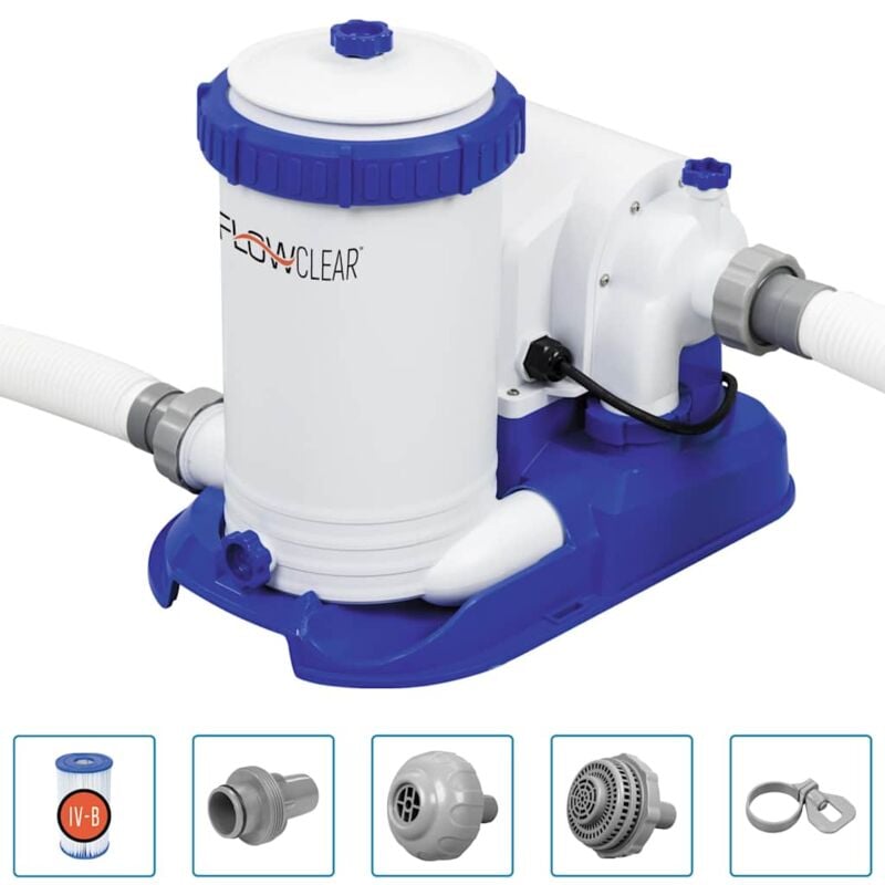 foto del prodotto bestway pompa con filtro per piscina flowclear 9463 l h