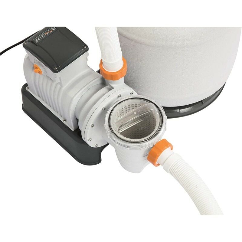 foto del prodotto bestway pompa di filtraggio a sabbia flowclear 58486, portata 9.800 l h per piscine fuori terra