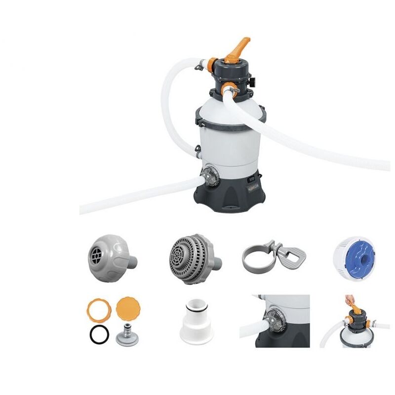 foto del prodotto bestway pompa filtro a sabbia 58515 per depurazione acqua piscina