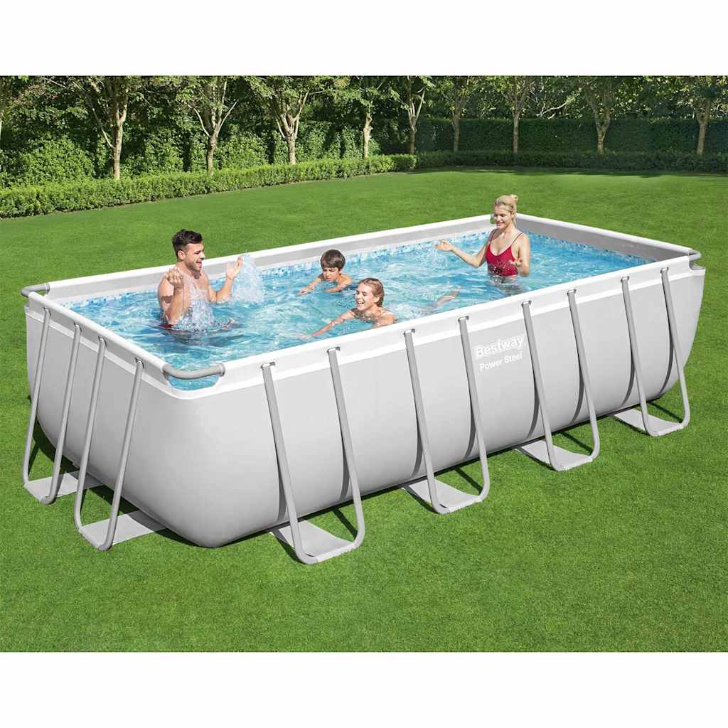 foto del prodotto bestway power steel set piscina rettangolare 488x244x122 cm cod mxl 26537