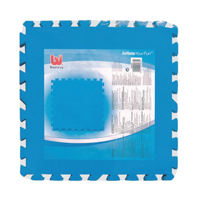 foto del prodotto bestway protezioni per il pavimento della piscina 8 pz blu 58220
