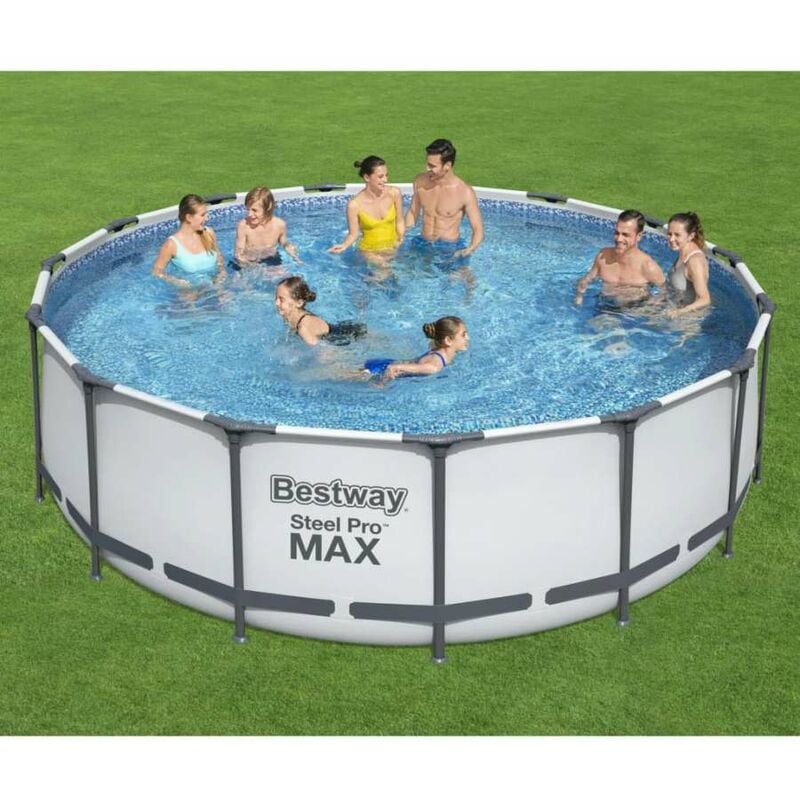 foto del prodotto bestway set piscina fuori terra steel pro max rotonda 457x122 cm