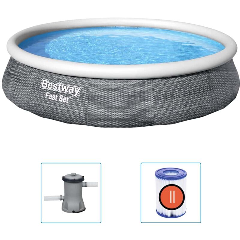 foto del prodotto bestway set piscina gonfiabile con pompa fast set 196x84 cmcod mxl 93896