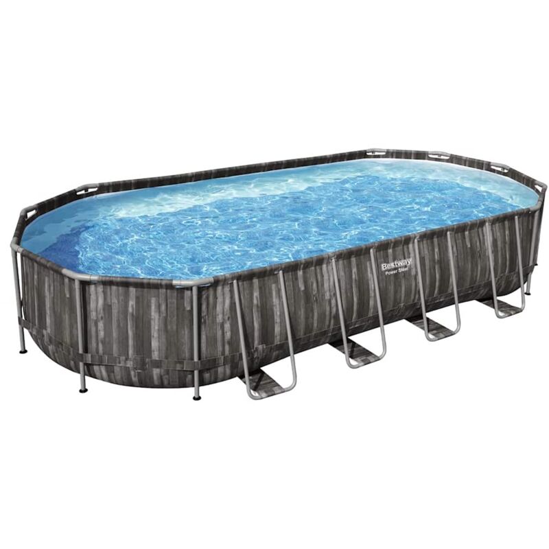 foto del prodotto bestway set piscina ovale 7,32x3,66x1,22 m
