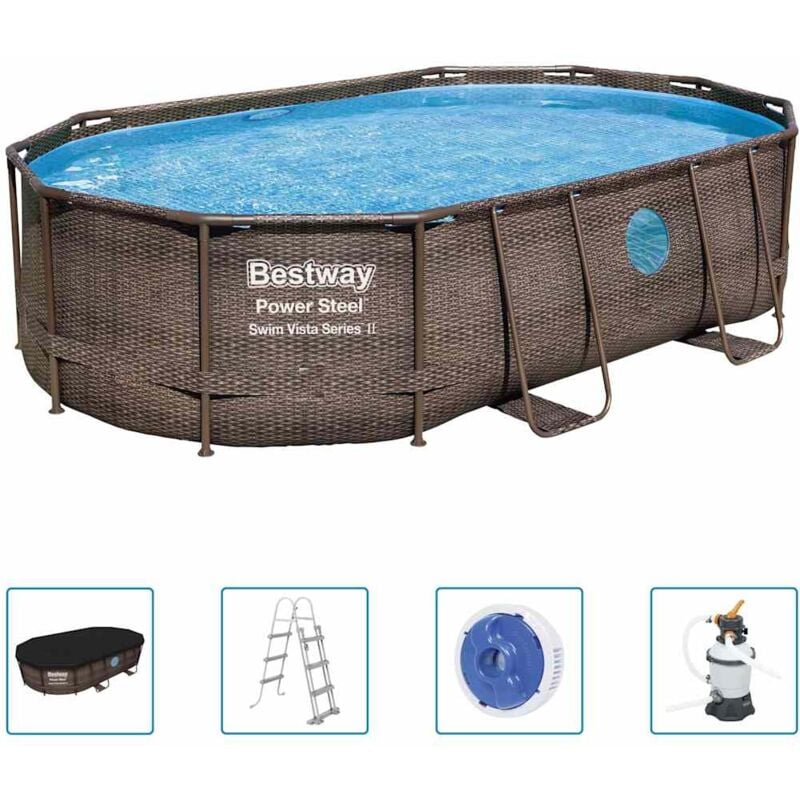 foto del prodotto bestway set piscina power steel 488x305x107 cm