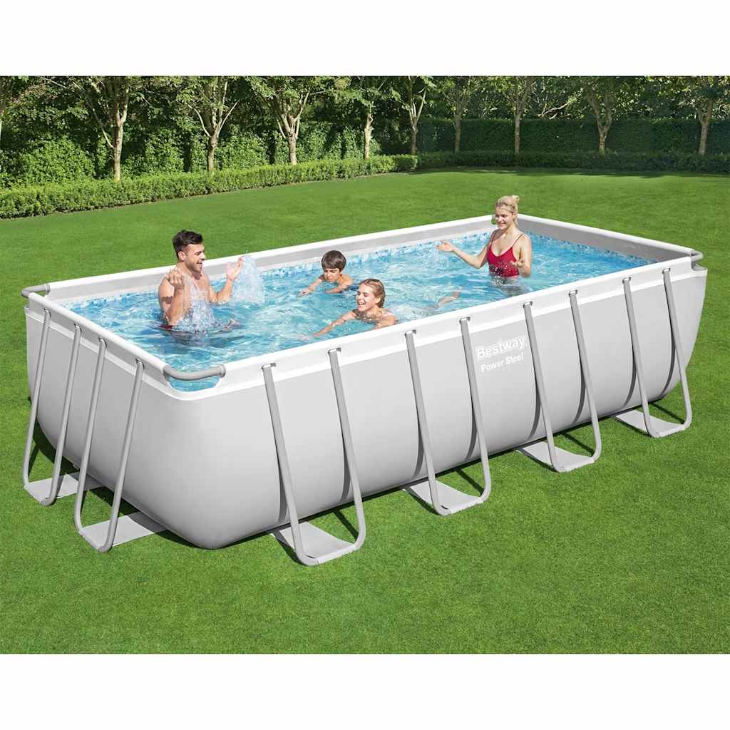 foto del prodotto bestway set piscina power steel rettangolare 488x244x122 cmcod mxl 69862