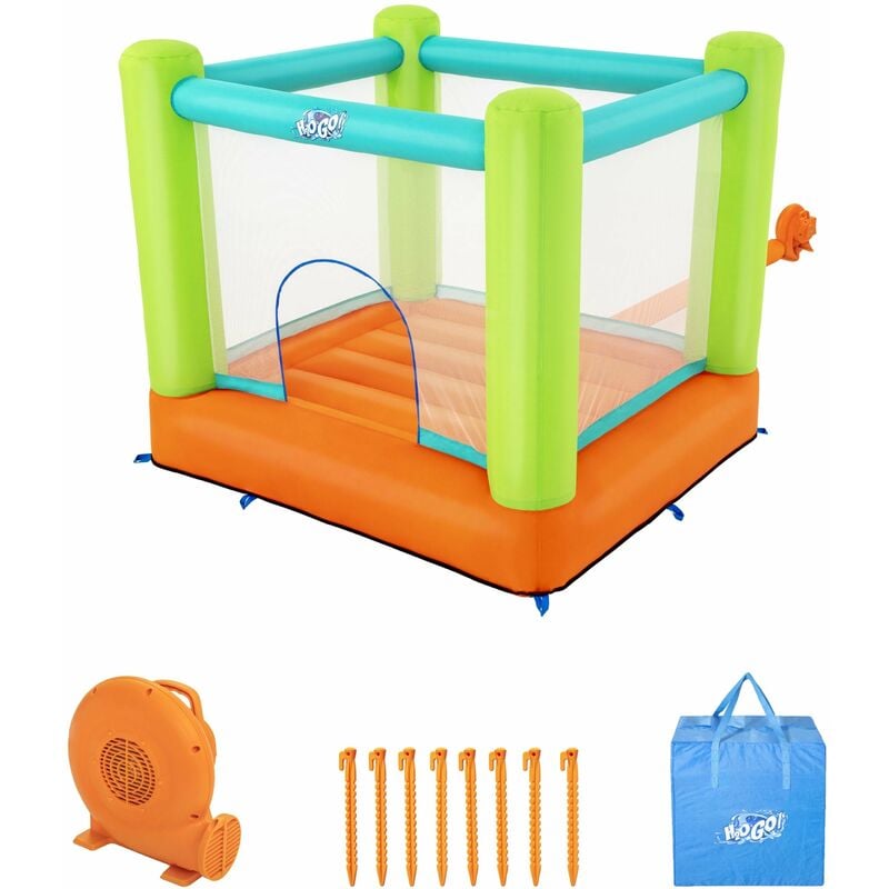 foto del prodotto bestway tappeto castello elastico gonfiabile bouncer salta e vola h2ogo 53394