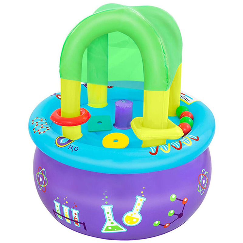 foto del prodotto bestway tavolo di apprendimento giochi gonfiabile 76x76x88 cm +18 mesi interno e giardino 52573