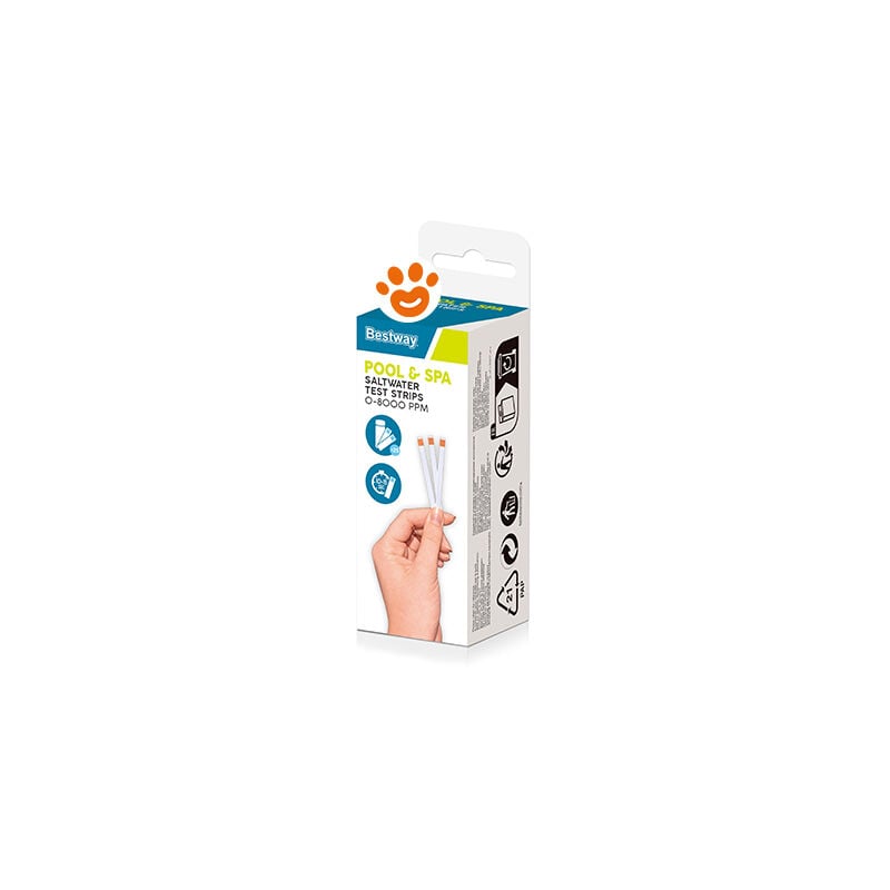 foto del prodotto bestway test strisce per clorinatore ad acqua salata art. 58767 test strisce per clorinatore ad acqua salata art. 58767 confezione da 1 pezzo