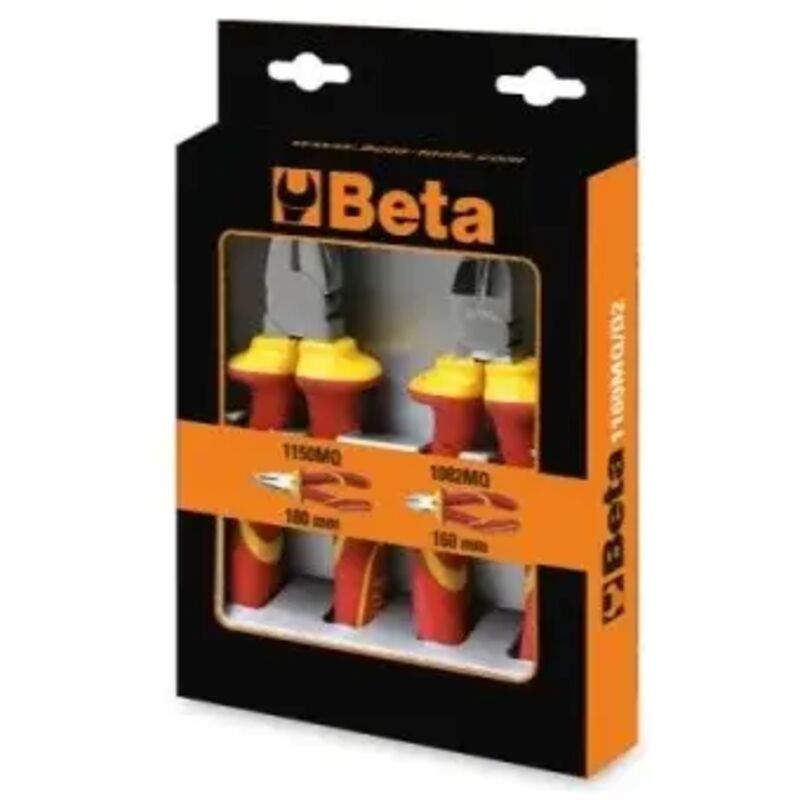 foto del prodotto beta 1169mq d2 set di pinza e tronchese isolati 1000 v 2 pz.
