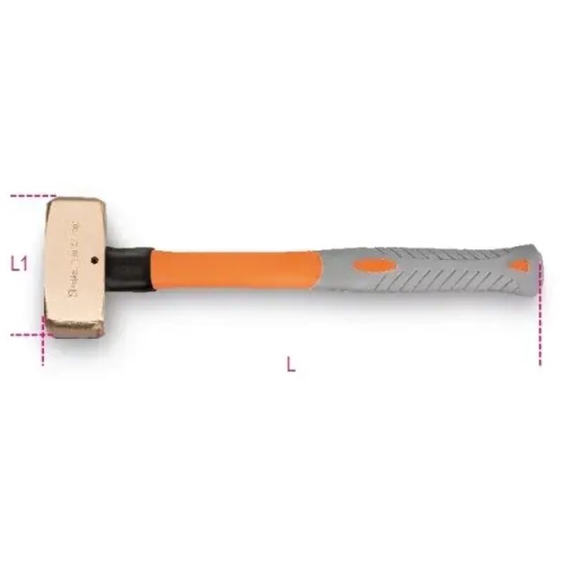 foto del prodotto beta 1380ba pl 1500 mazzetta antiscintilla manico in fibra 1500 g