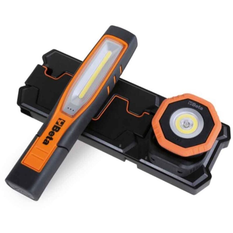 foto del prodotto beta 1839w k1 kit lampade 1838sw e 1838pocket con base di ricarica wireless 1839brw