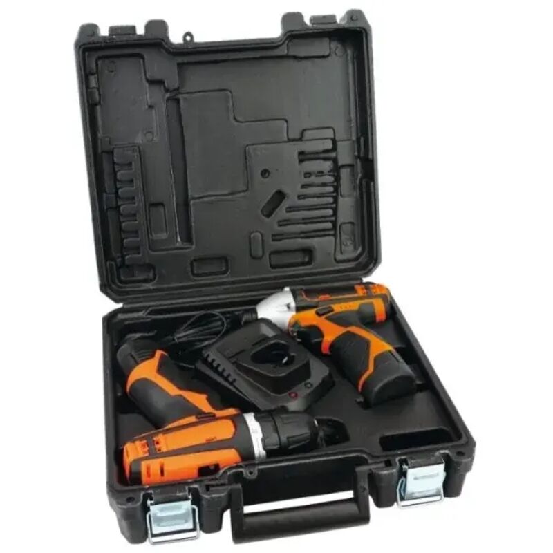 foto del prodotto beta 1972 k12v combo kit trapano ed avvitatore ad impulsi 12 v a batteria