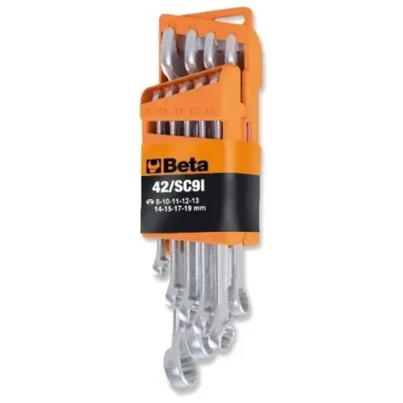 foto del prodotto beta 42 sc9e assortimento chiavi combinate con supporto 9 pz.