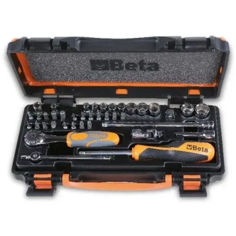 foto del prodotto beta - 900 c11z assortimento di bussole 1 4' ed inserti in valigetta 39 pz.