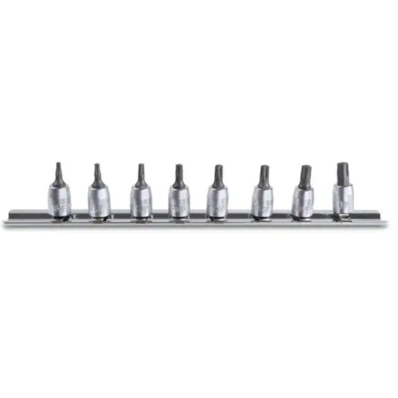 foto del prodotto beta 900tx sb8 set bussole a giravite torx 1 4 cromate 8 pz.