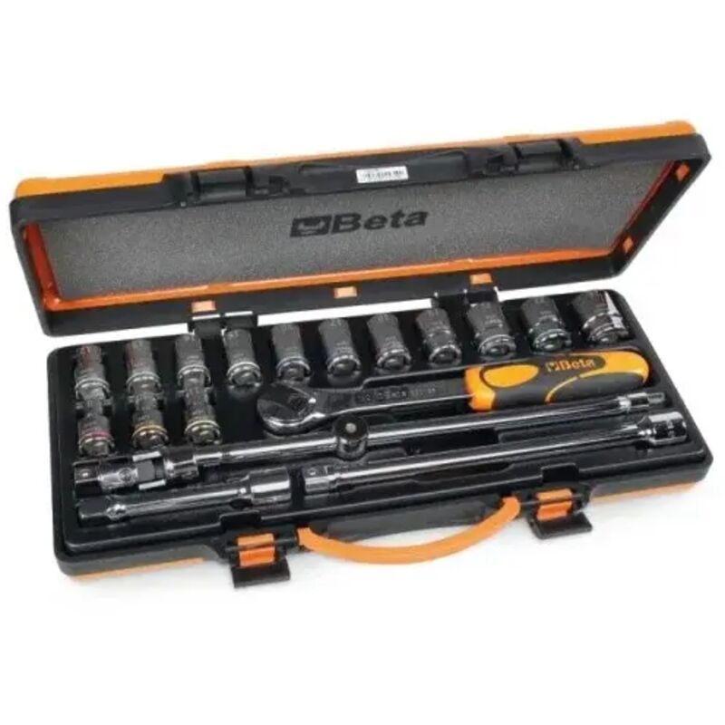 foto del prodotto beta 920mc c14 assortimento di bussole 1 2 in valigetta 19 pz.