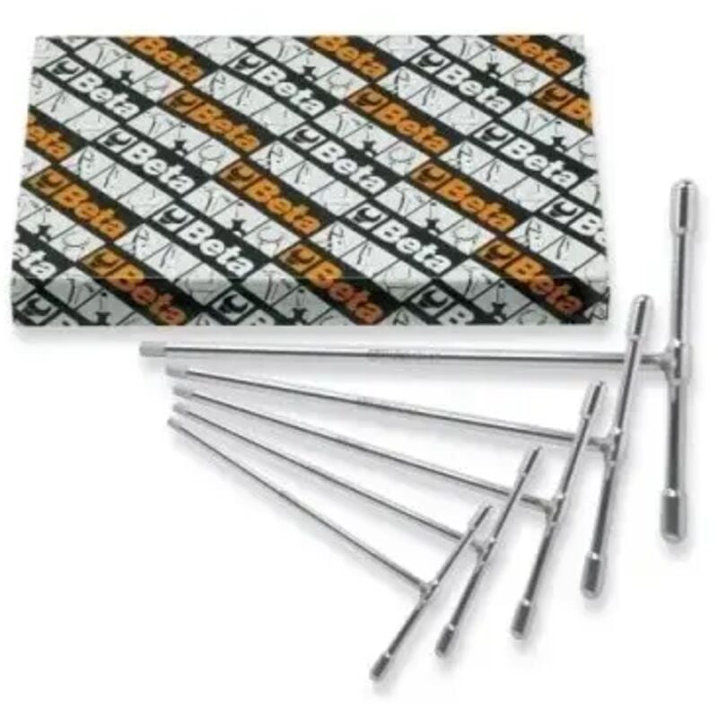 foto del prodotto beta - 951gp/s6 set di chiavi a t maschio esagonale astina fissa 6 pz.