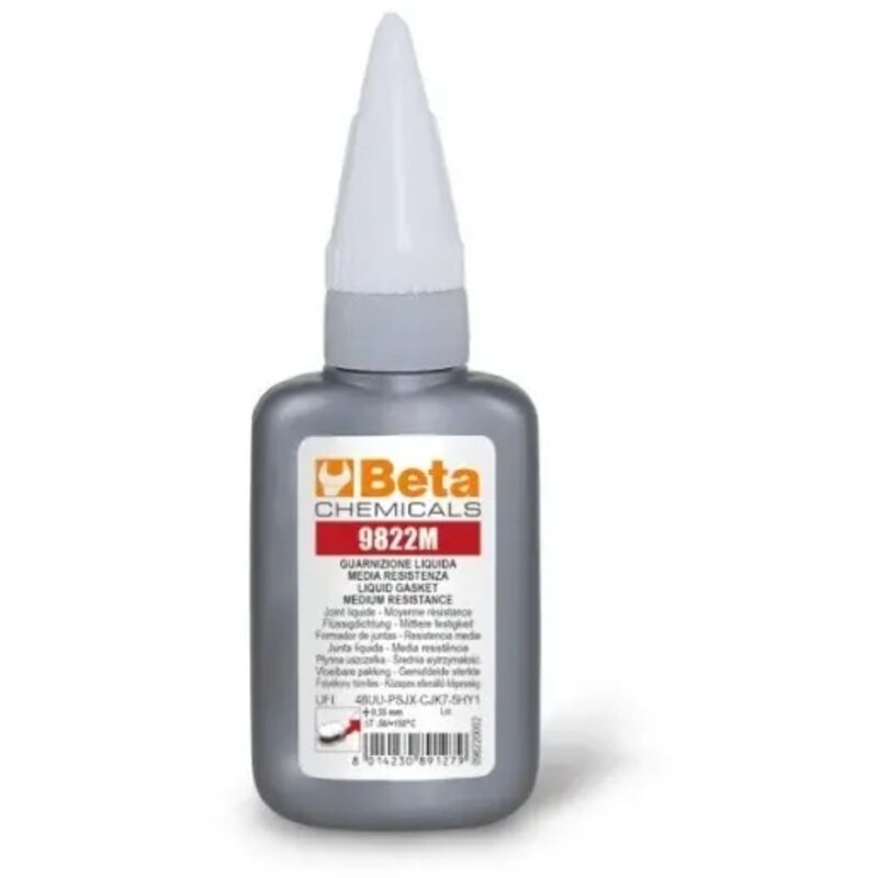 foto del prodotto beta 9822m guarnizione liquida media resistenza 250 ml tubo 