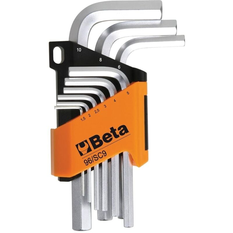 foto del prodotto beta art 96 sc9 e10 serie set chiavi esagonali 9pz