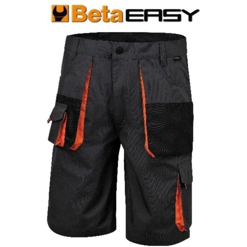 foto del prodotto beta bermuda easy canvas grey tg.xxxxl abbigliamento di lavoro resistente e funzionale ideale per fai da te e giardinaggio