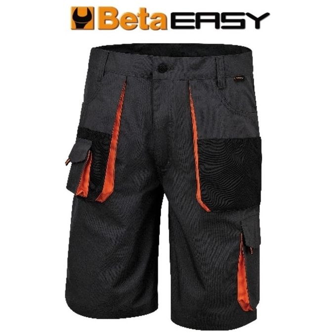 foto del prodotto beta bermuda easy canvas grigio taglia xl per abbigliamento da lavoro e antinfortunistica