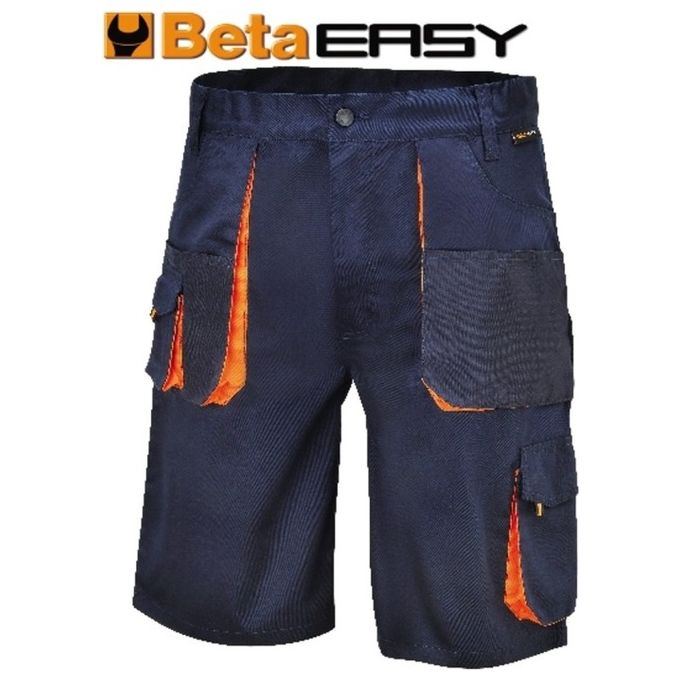 foto del prodotto beta bermuda easy twill 180gr blu taglia m per abbigliamento da lavoro e antinfortunistica