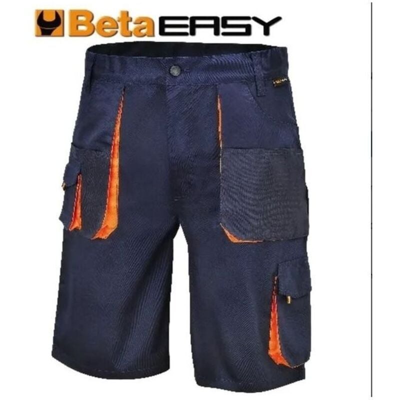 foto del prodotto beta bermuda easy twill 180gr blue tg. xs