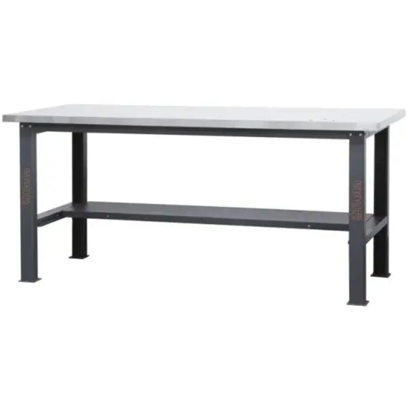 foto del prodotto beta - c58bc-x2,1 banco da lavoro con piano mdf rivestito inox 2,1 m