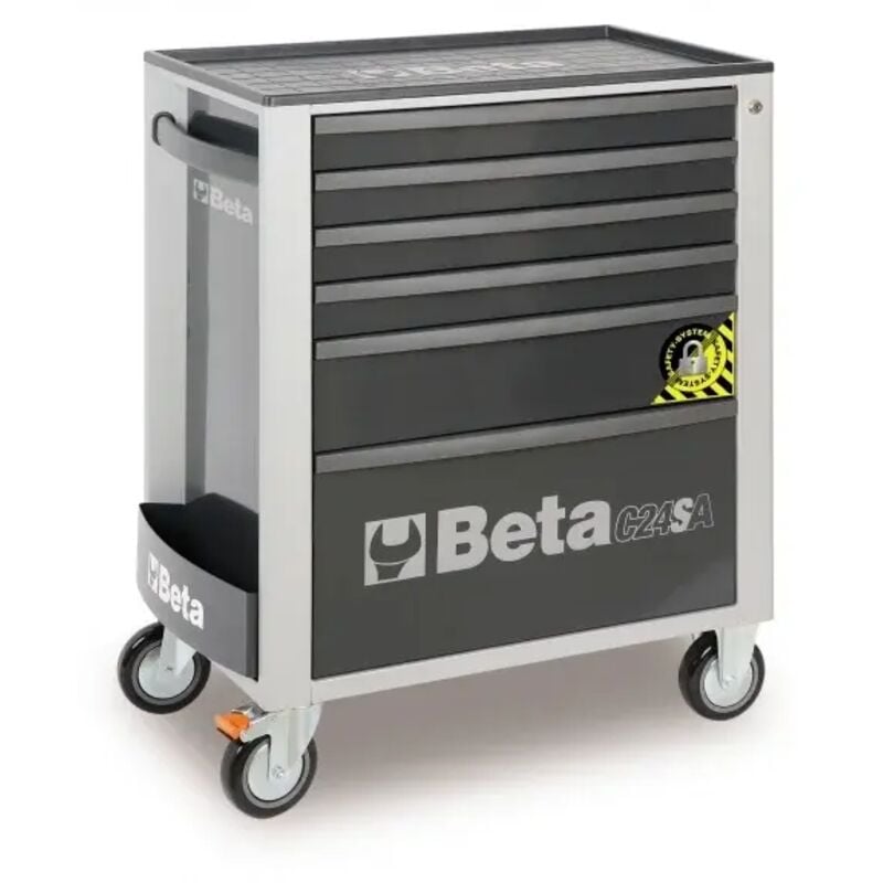 foto del prodotto beta - cassettiera mobile antiribaltamento 6 cassetti c24sa 6 - grey