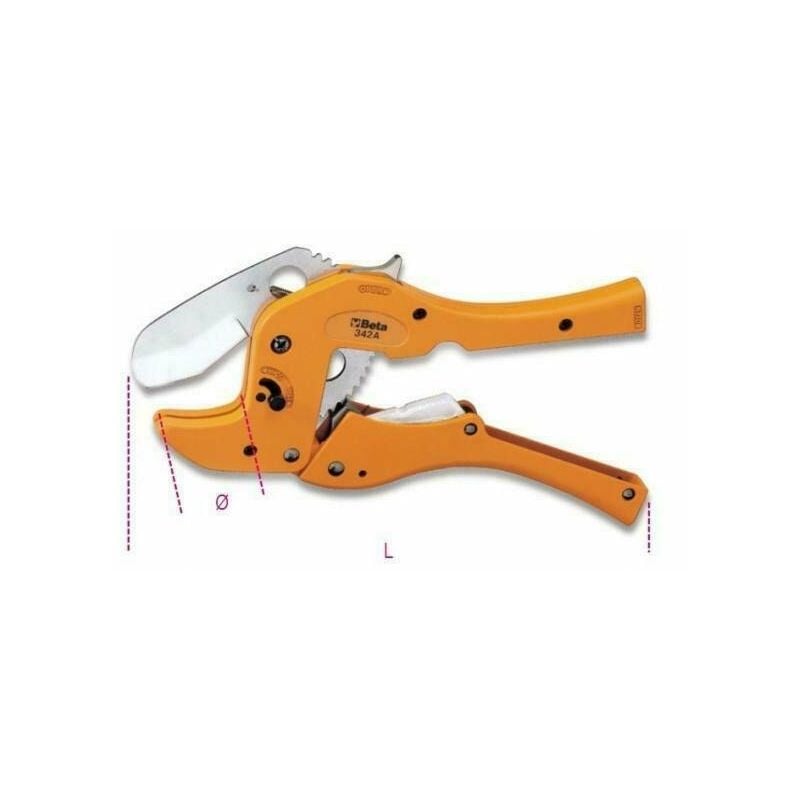 foto del prodotto beta cesoia a cricchetto per tubi in pvc da 2 a 50mm 342a