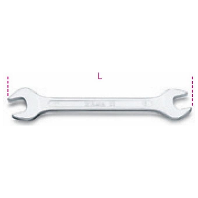 foto del prodotto beta chiave a forchetta doppia acciaio cromato - uni-iso 10102 din 3110 - 55 mm 10-11