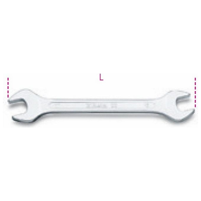 foto del prodotto beta chiave a forchetta doppia acciaio cromato - uni-iso 10102 din 3110 - 55 mm 34-36