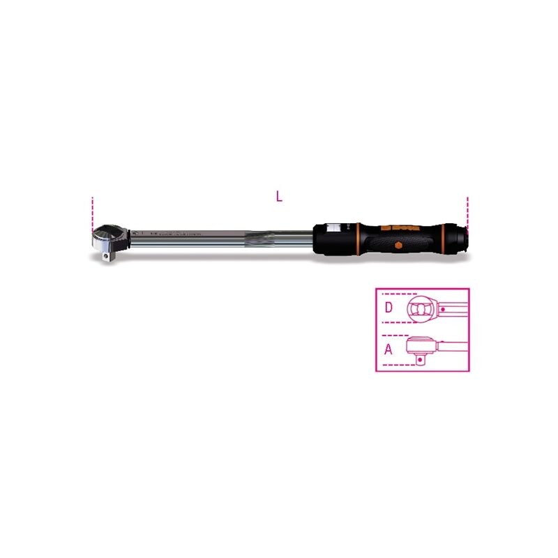 immagine 0 del prodotto beta chiave dinamometrica a scatto con cricchetto 3 8 666n 10 20 100 nm