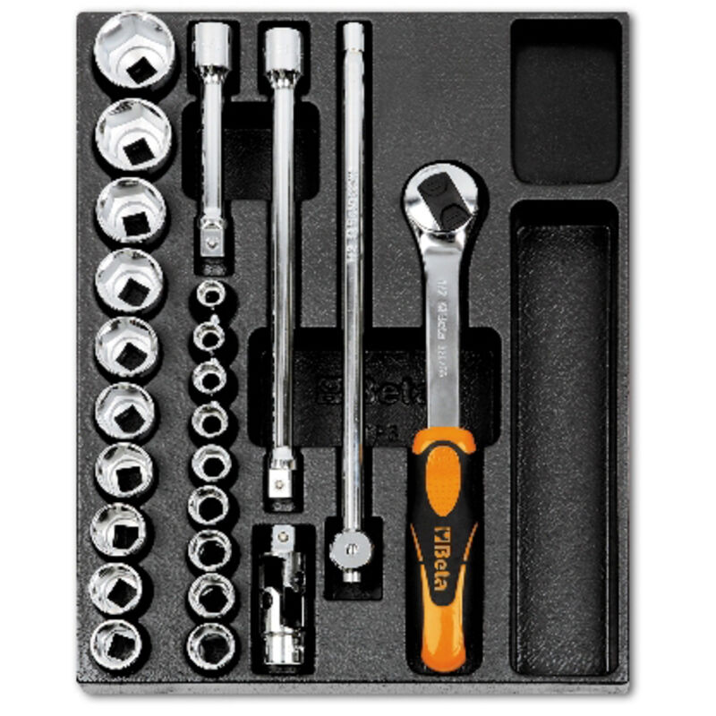 foto del prodotto beta - chiavi a bussola 1 2 con termoformato rigido t83