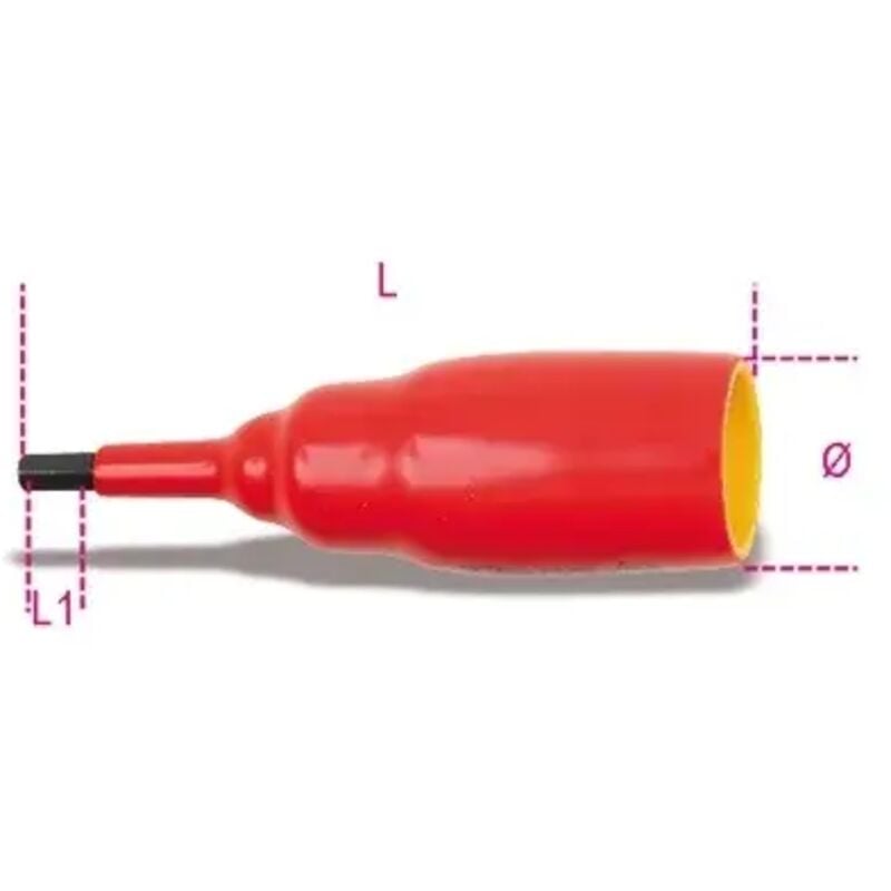 foto del prodotto beta - chiavi a bussola maschio esagonale misura 10 art 920mq/pe