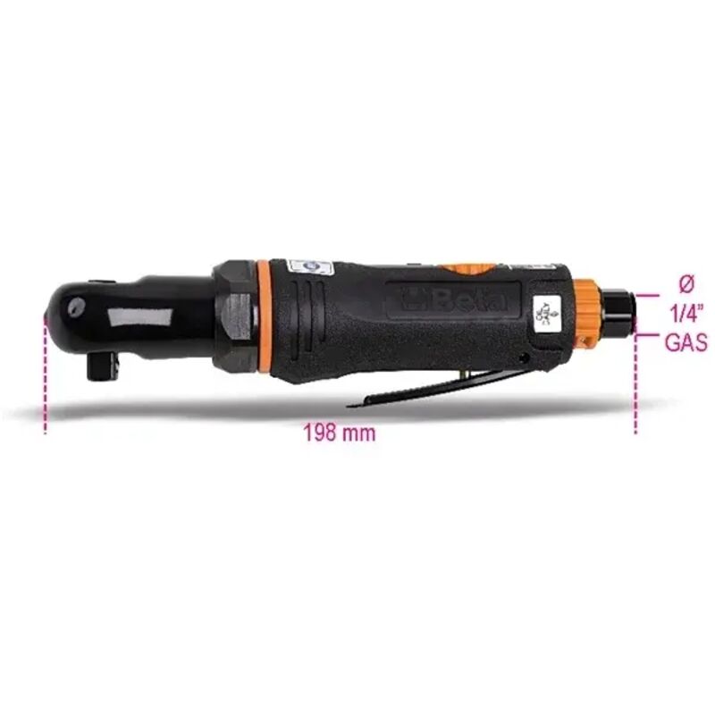 foto del prodotto beta cricchetto pneumatico 1 4 compatto reversibile 1921m1 27 nm