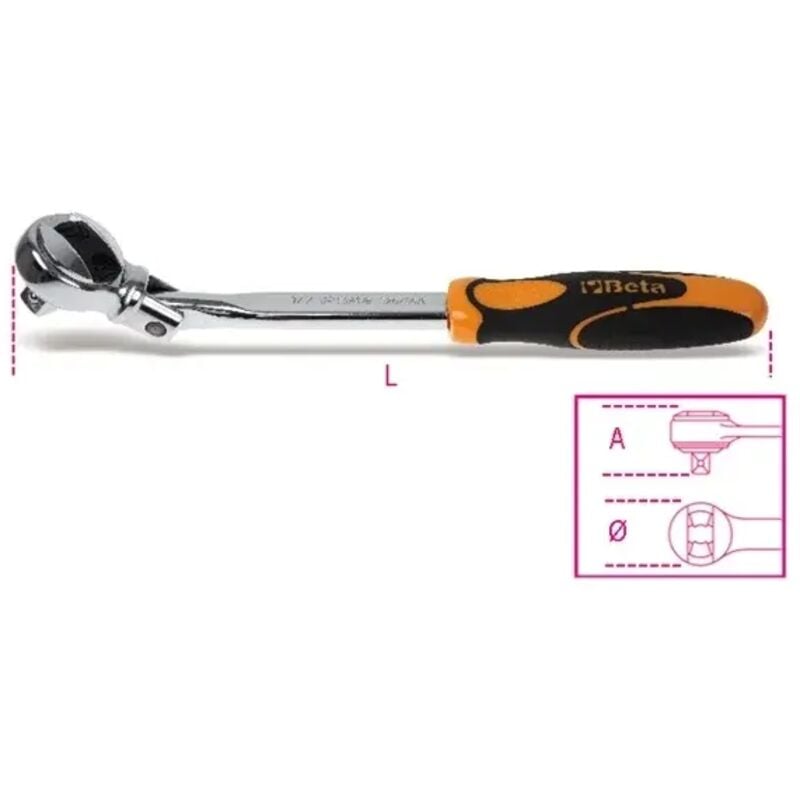 foto del prodotto beta cricchetto snodato reversibile 1 2 920 56a 315 mm