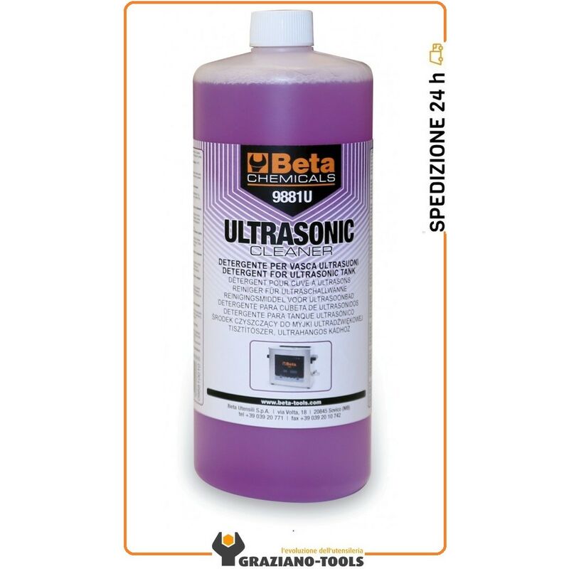 foto del prodotto beta detergente industriale alcalino per vasca ultrasuoni 9881u